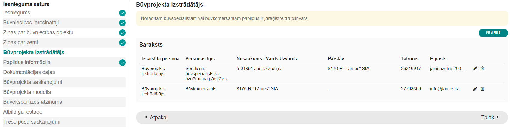 Attēls. Ieceres solis %22Būvprojekta izstrādātājs%22.