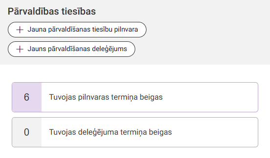 Attēls. Pārvaldnieka darba virsmas bloks %22Masveida paziņojumi%22.
