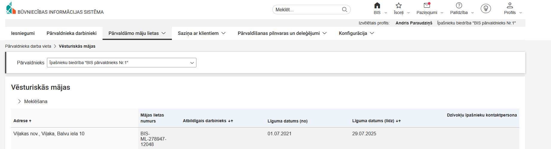 Attēls. Pārvaldāmās vēsturiskās mājas.