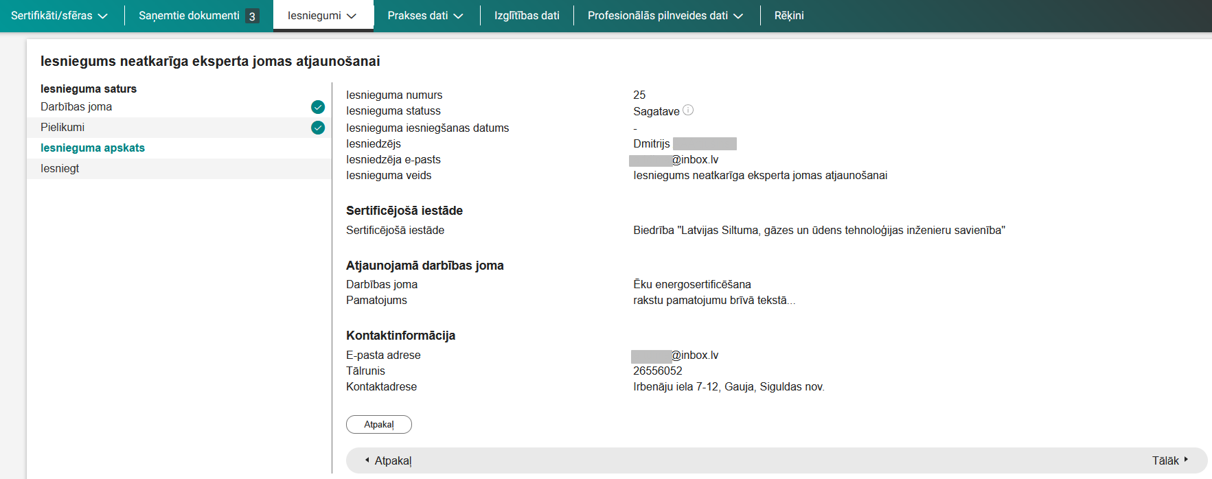 Attēls. Solis %22Iesnieguma apskats%22.