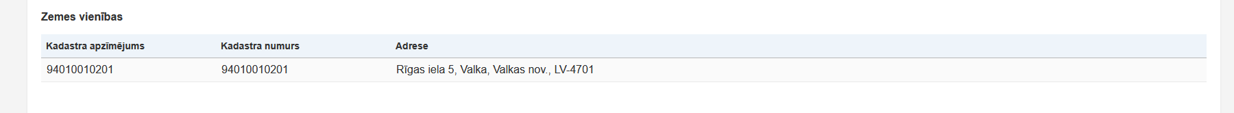 Attēls. EL datu atrādīšana būvspeciālistam uz deklarācijas pamata.