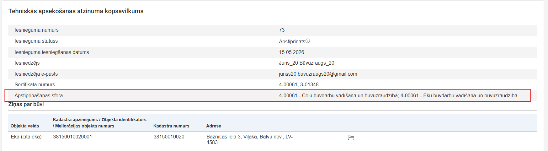 Attēls. Apstiprināšanas sfēras atrādīšana.