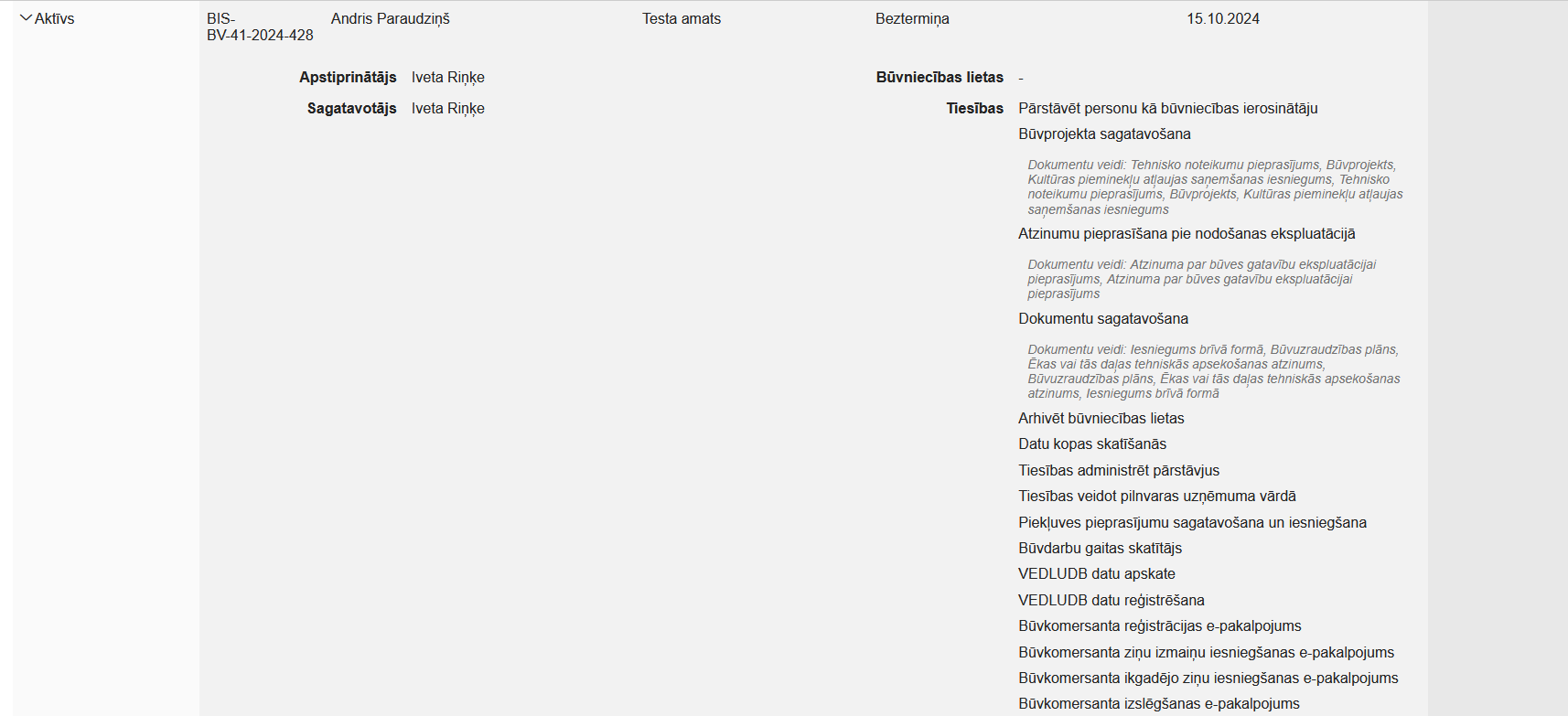 Attēls. Deleģējums izvērstā veidā.