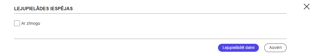 Attēls. Datnes lejupielādes iespējas.