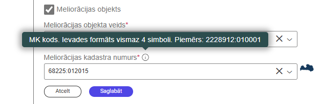 Attēls. Informatīva norāde par ievades formātu meklēšanas laukā.