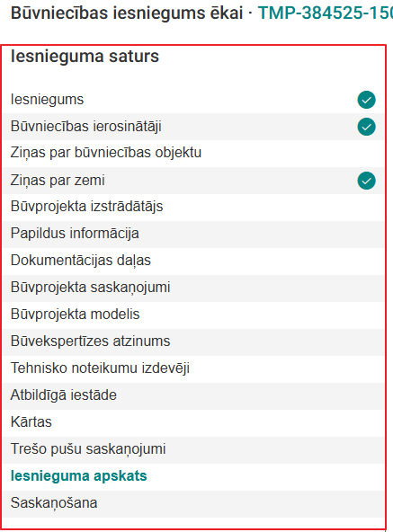 Attēls. Ieceres ievades soļi.