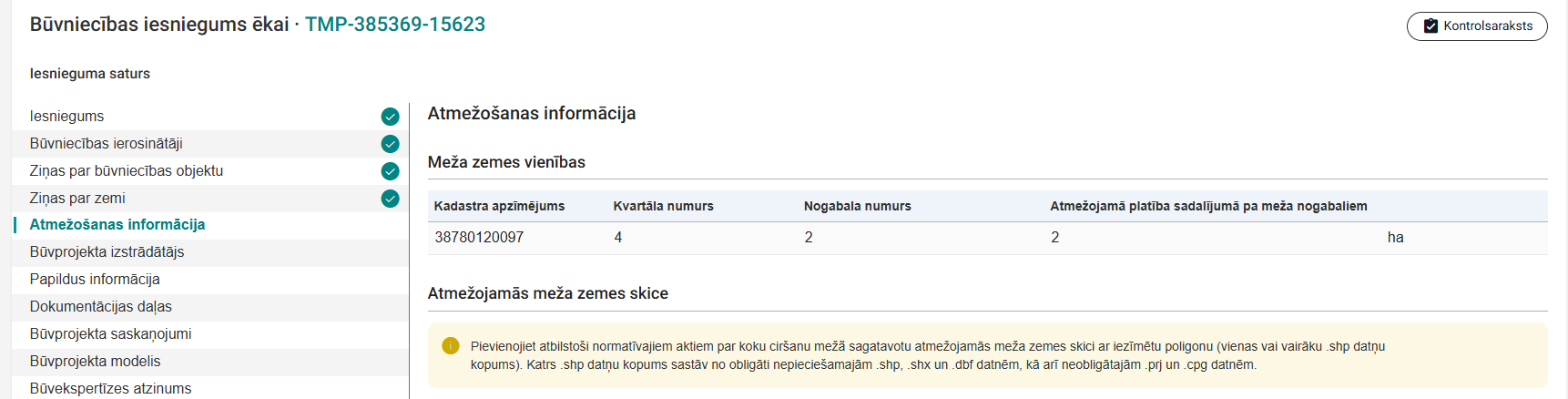 Attēls. Brīdinājums par nepieciešamajiem datnes formātiem.