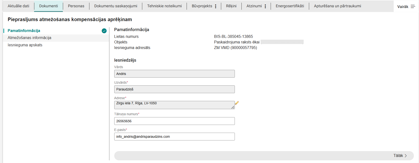 Attēls. Solis %22Pamatinformācija%22.