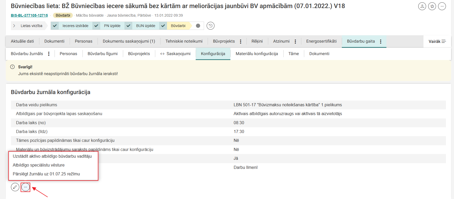 Attēls. Atbildīgo speciālistu vēsture.