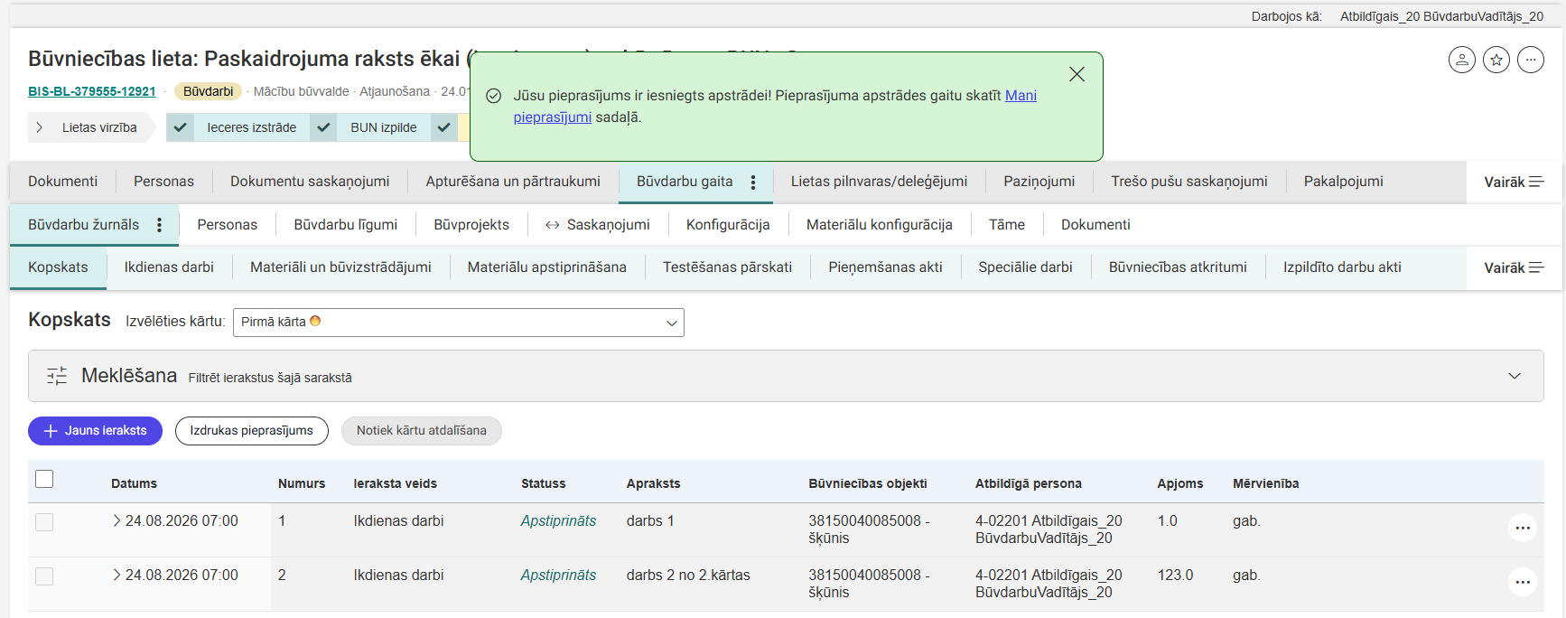 Attēls. Kārtu atdalīšana procesā.