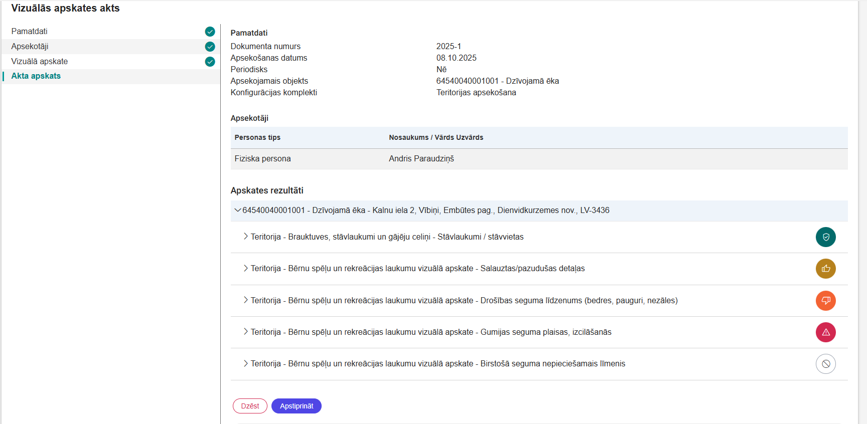 Attēls. Solis %22Akta apskats%22.