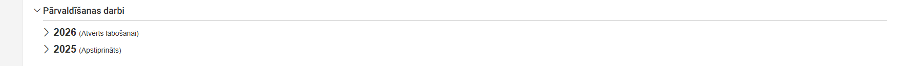 Attēls. Māju lietas sadaļa “Pamatdati”.