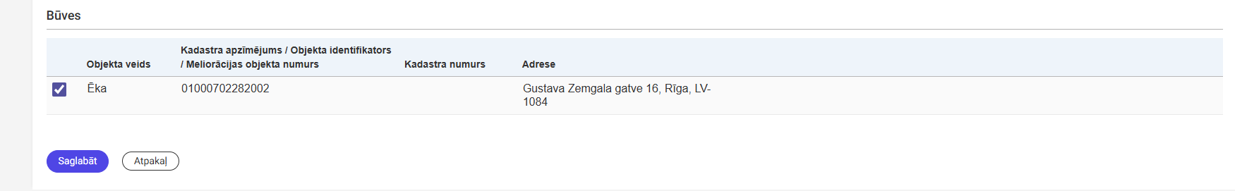 Attēls. Jauna dokumenta datu ievades forma.