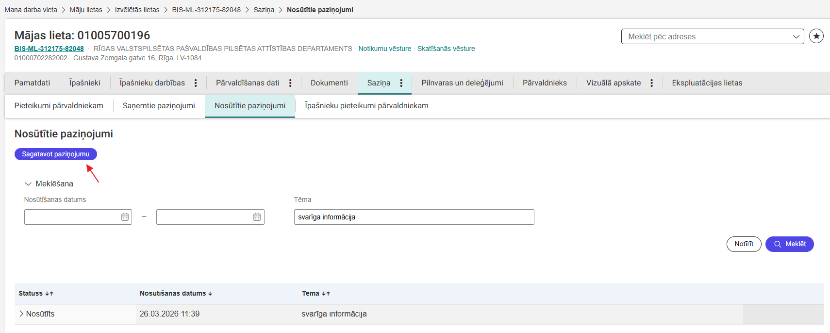 Attēls. Sagatavot paziņojumu.