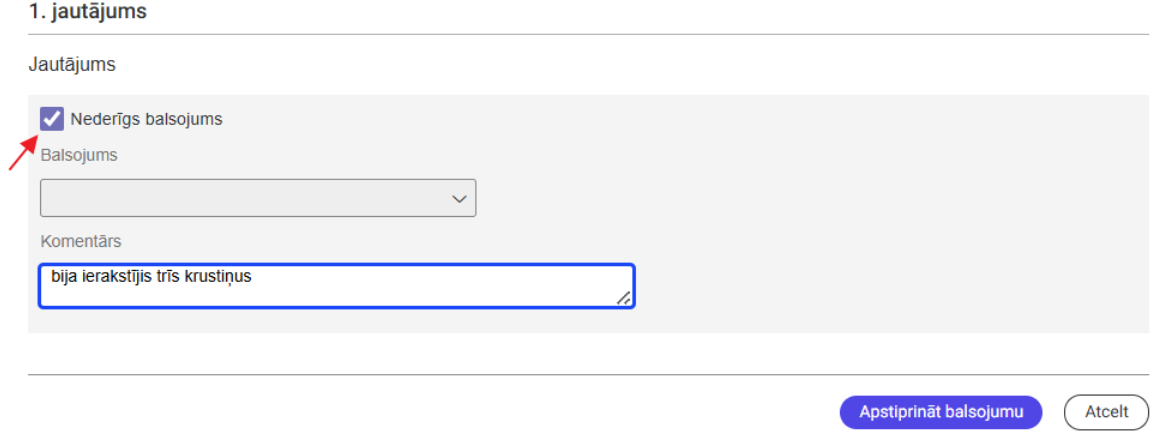 Attēls. Norādīt nederīgu balsojumu.